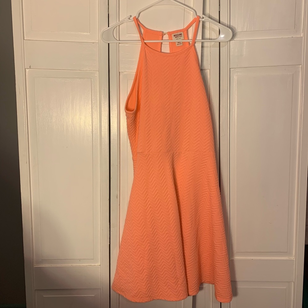 Orange tank top casual dress